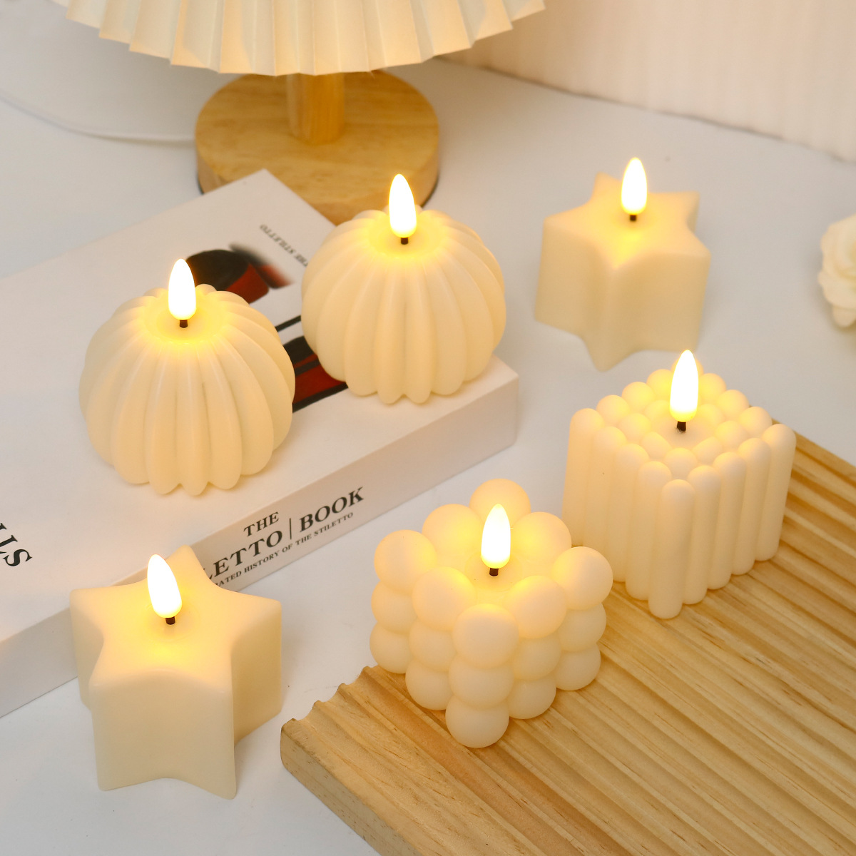 Photography Lighting - Cubo de Vela LED para Casamento,