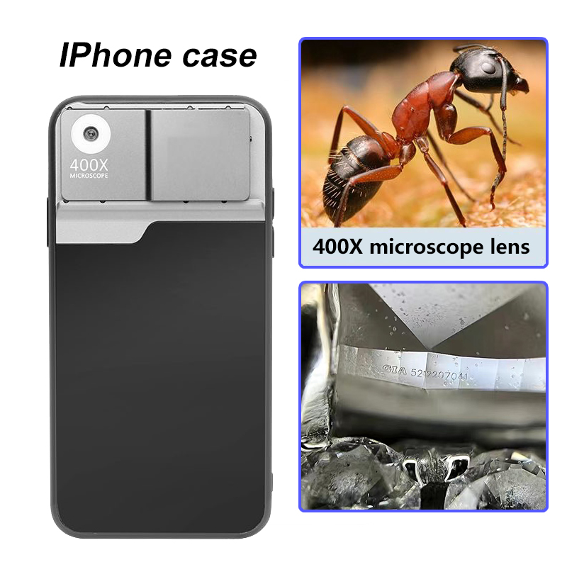 Photography With Iphone 15 - Capa de telefone para microscópio com