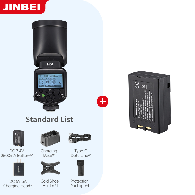 Photography Lighting - Kit de Flash para Câmera JINBEI