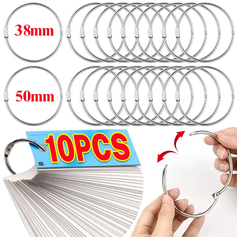 Photography Paper - 1-10 Peças Argolas Metálicas para Encadernação