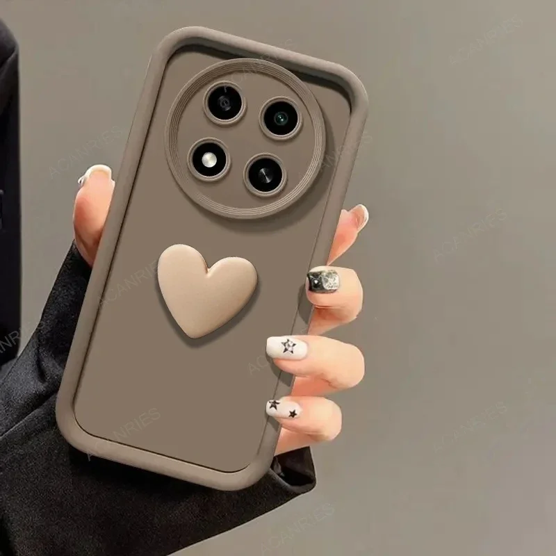 Photography Xiaomi 15 - Capa de Silicone 3D Coração Fofo