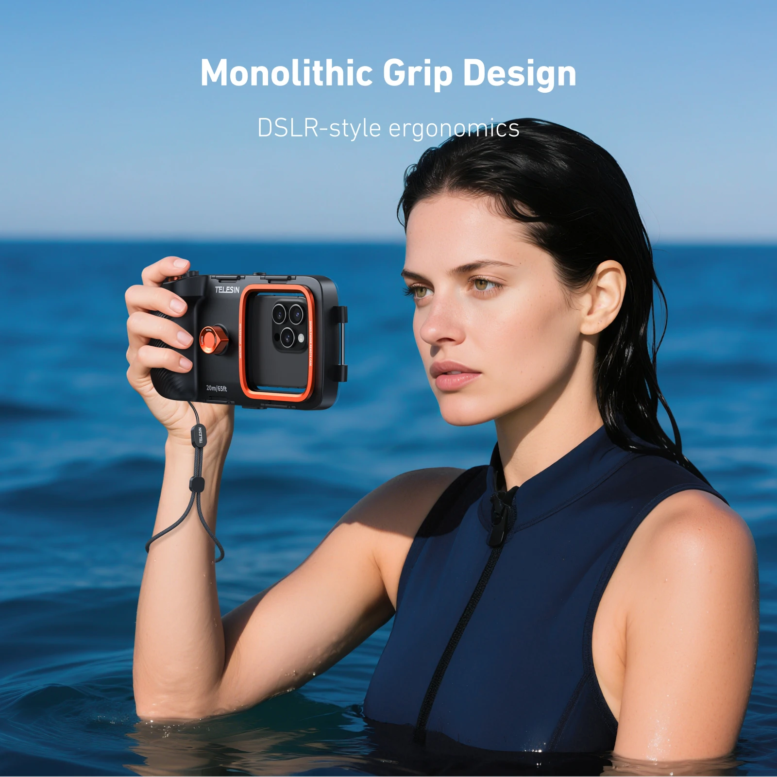 Photography With Iphone 15 - Telesin 20m/65ft universal mergulho telefone remoto