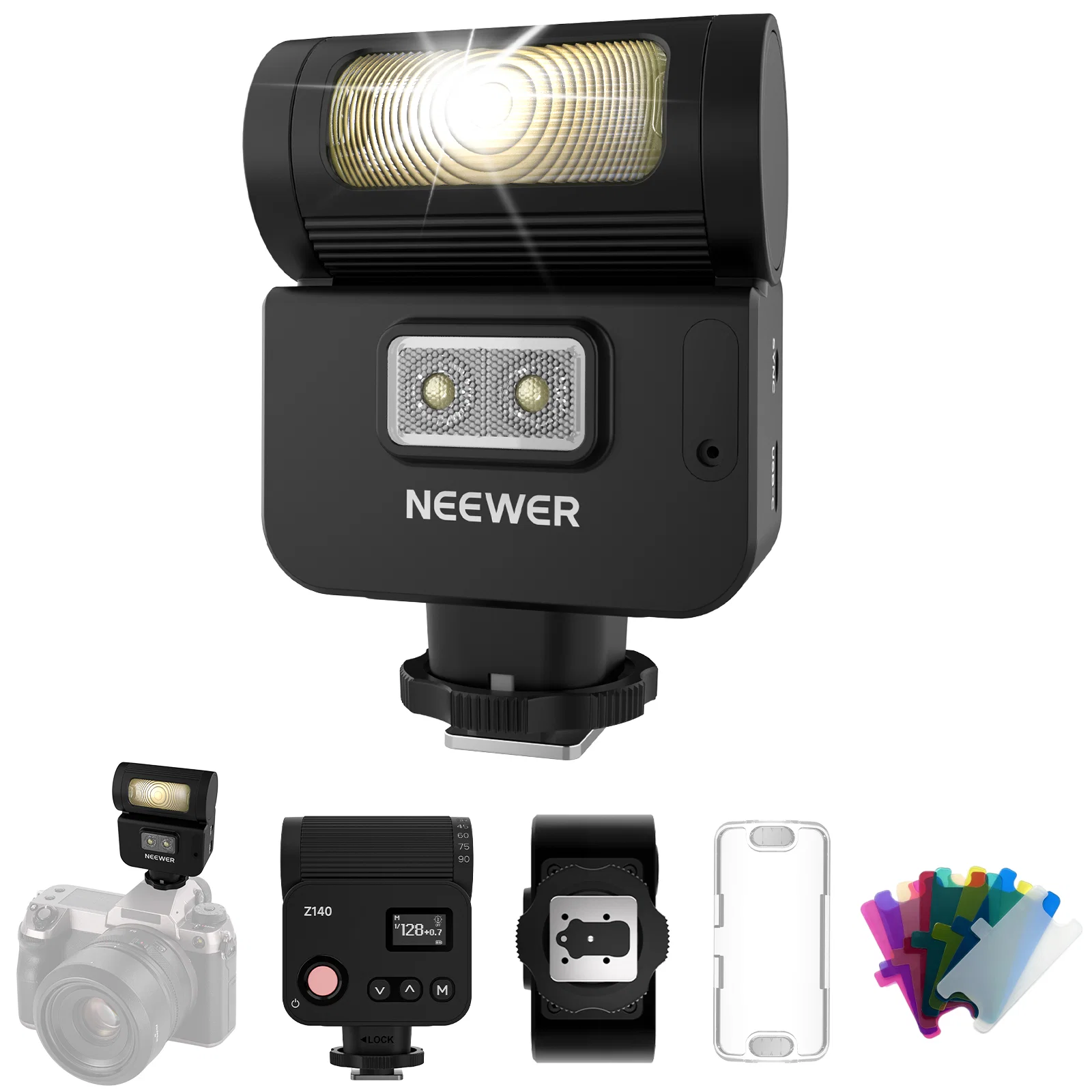 Speedlite Flash External - NEEWER Z140 16Ws Flash Compacto Mini