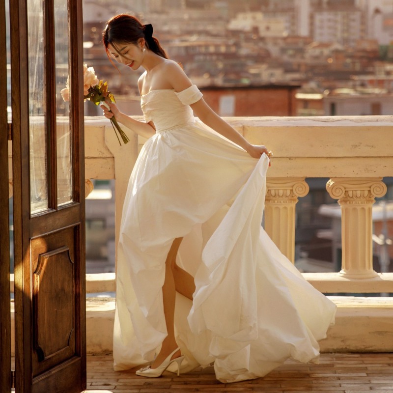 Vestido de Noiva Simples de Um - Photography Lighting avaliação e preço