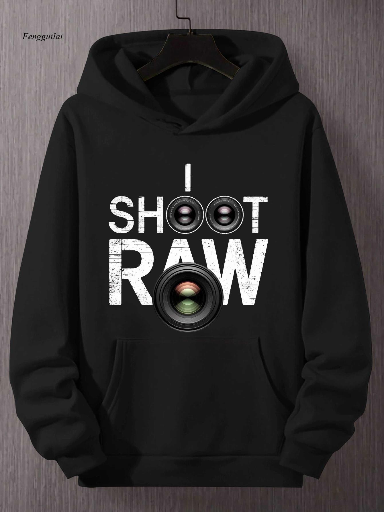 Shoot Raw Photography Hoodie – - Photography Graphic Design avaliação e preço