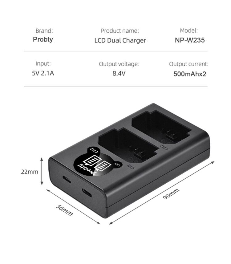 2200mAh NP-W235 NP W235 Bateri - Camera Battery Grip avaliação e preço