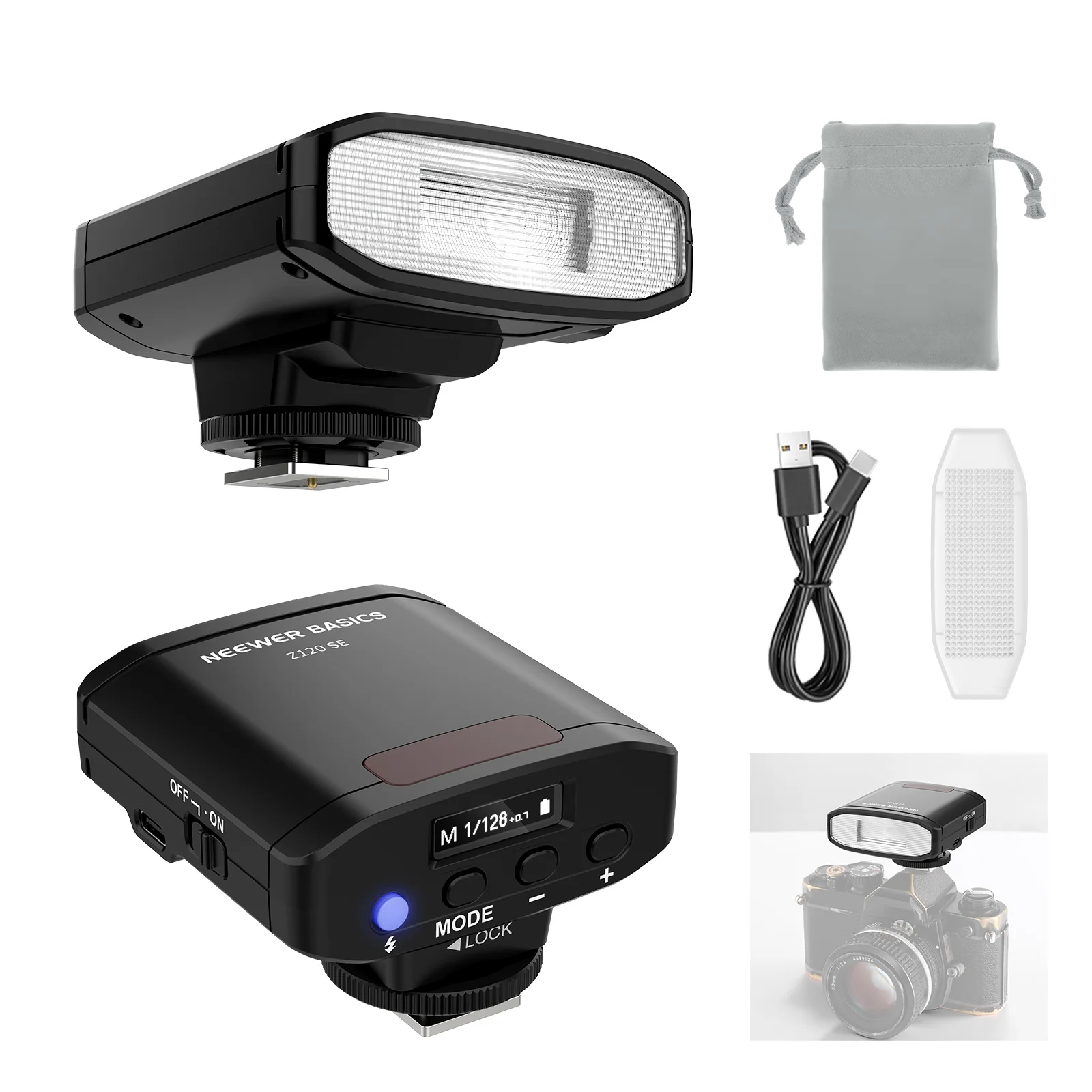 NEEWER BASICS Z120 SE 5600K Mi - Speedlite Flash External avaliação e preço