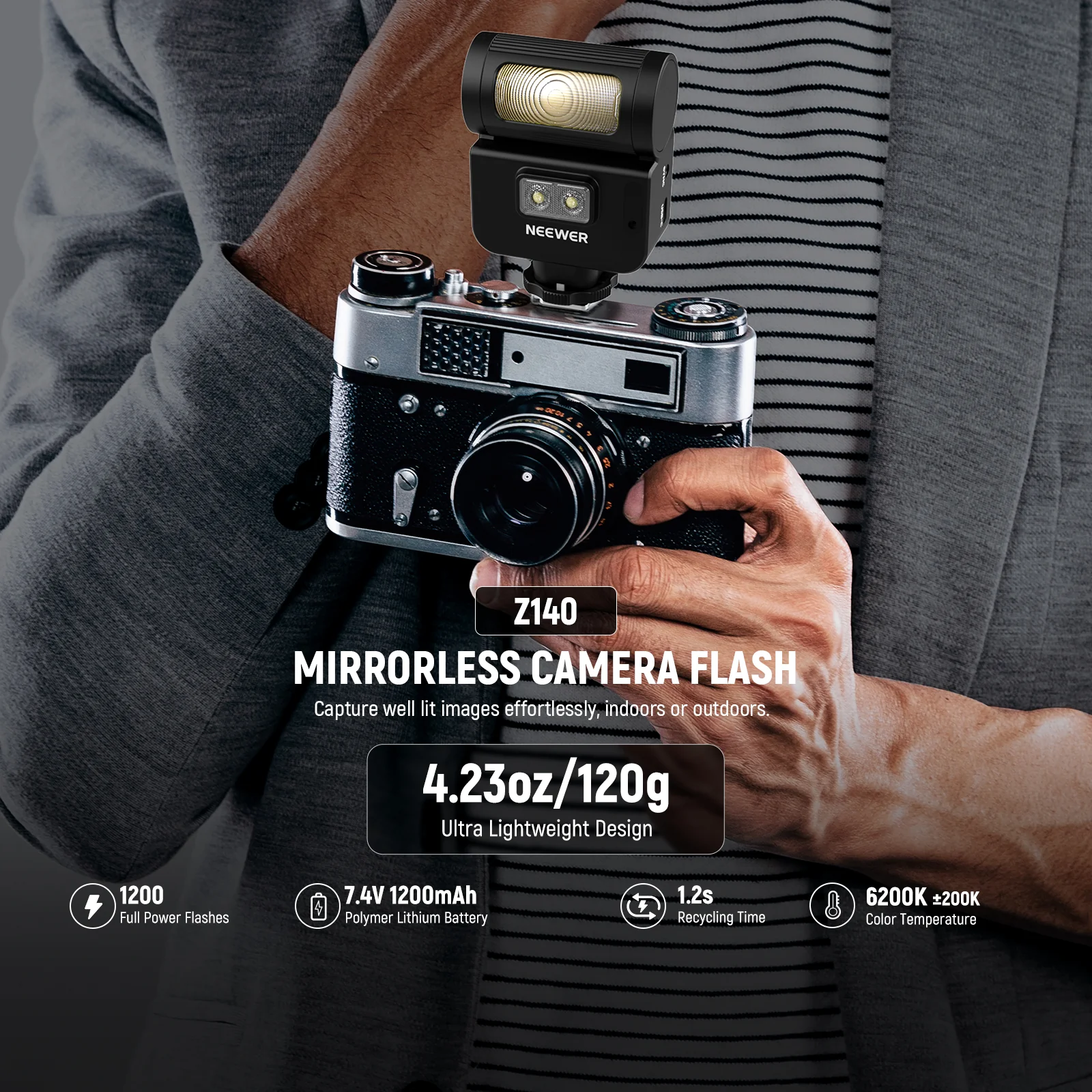 NEEWER Z140 16Ws Flash Compact - Speedlite Flash External avaliação e preço