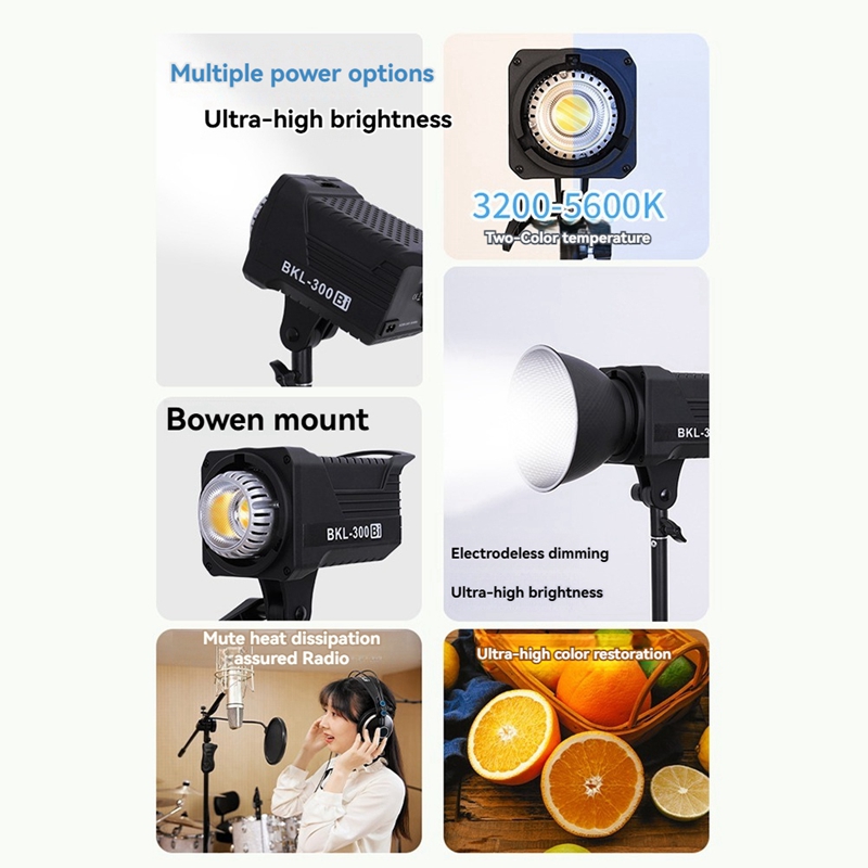 Luz de Vídeo Bi LED de 300W, I - Photography Lighting avaliação e preço